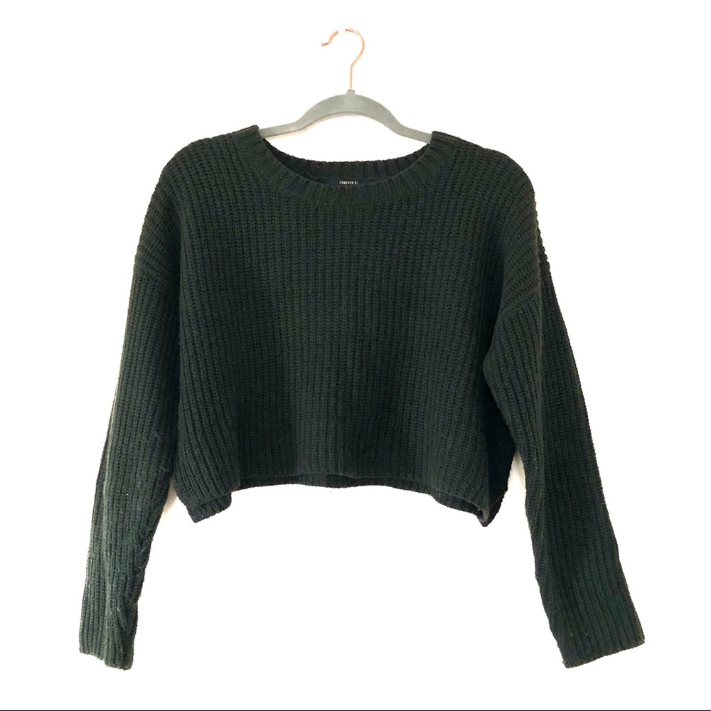 Forever 21 Cropped Knit Sweater